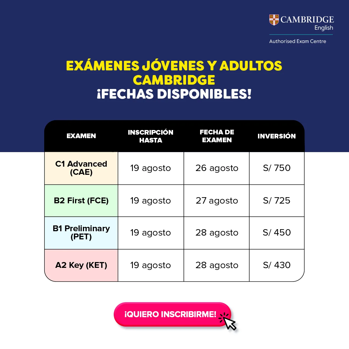 Cambridge exámen