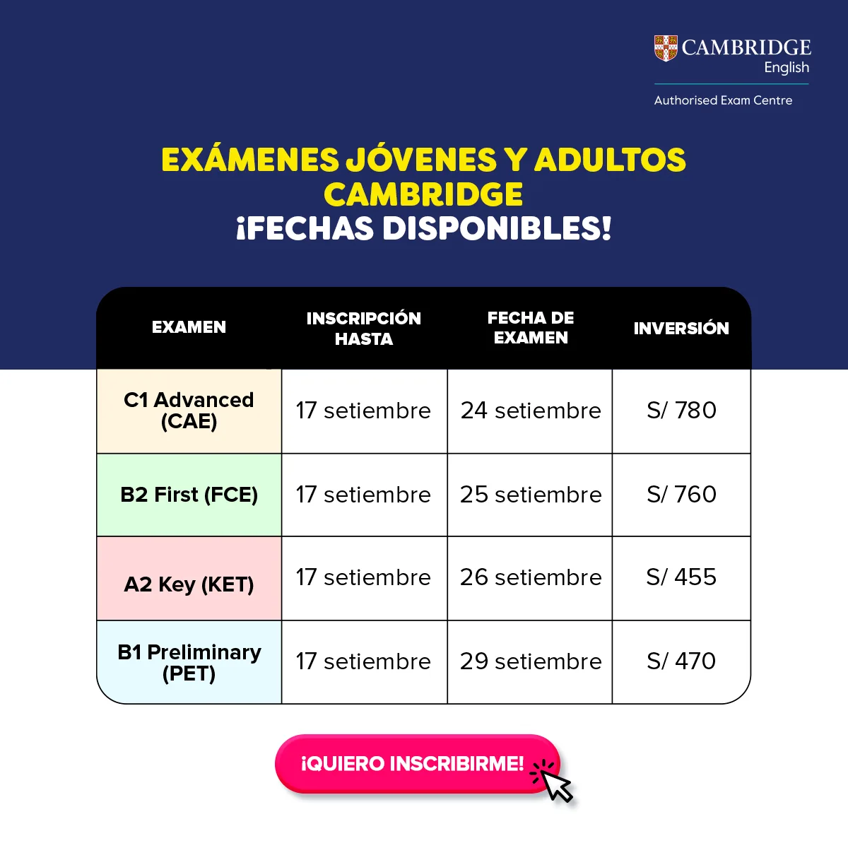 Cambridge exámen